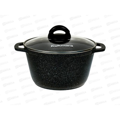 Кастрюля 3,5л со стеклянной крышкой АП Гранит Black кгч35а Кастрюля 3,5л со стеклянной крышкой АП Гранит Black кгч35а
