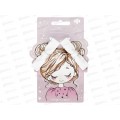 Зажим  д/волос ФЕН Бантики 6,3см. 2шт. белый  71786 *10