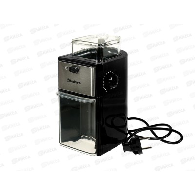 Кофемолка SA-6180BK 200Вт 10гр черный