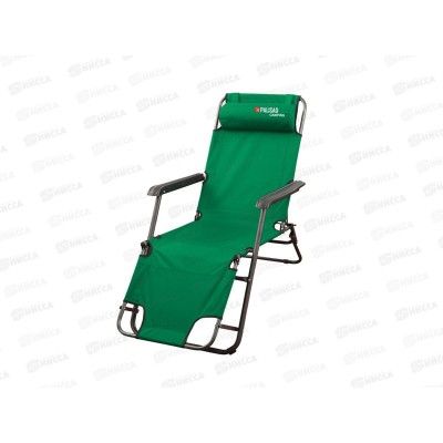 Кресло-шезлонг двухпозиционное 156*60*82см, металл/полиэстер, до 100кг, Camping 69587