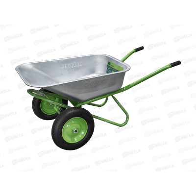 Тачка садово-строительная 110л 2 пневмоколеса 3.25/3.00-8 360мм,  230кг, толщина 0.7мм, 689648