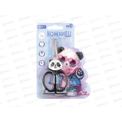 Ножницы детск. ФЕН Панда в очках 12*5,5см 72872 *24