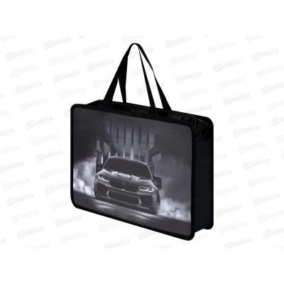 Папка д/тетрадей ФЕН А4 Драйв 1отд., молния пластик 72350 *12