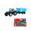 Машина &quotТЕХНОПАРК&quot металл Трактор с прицепом 16см, 2002А117-1-R