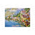 Алмаз. мозаика (класс.) 17х22см Летний австрийский пейзаж НД-8518 на карт. Алмаз. мозаика (класс.) 17х22см Летний австрийский пейзаж НД-8518 на карт.