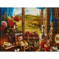 Алмаз. мозаика (класс.) 30х40см Натюрморт с шахматами, НД-0553 с подр.