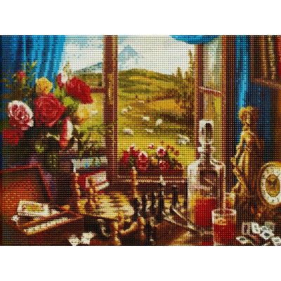 Алмаз. мозаика (класс.) 30х40см Натюрморт с шахматами, НД-0553 с подр. Алмаз. мозаика (класс.) 30х40см Натюрморт с шахматами, НД-0553 с подр.