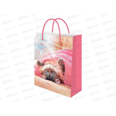 Пакет подарочный MI 32,4х44,5х10,2см Гламур, ППК-4030 *12