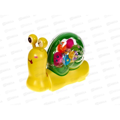 Улитка на бат. свет, звук, 7,9*19*15см, 2 цвета Y6452006 в коробке
