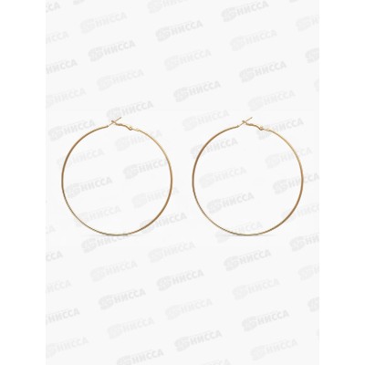 Серьги-кольца "Классика" d=8см, золото, 531401 Серьги-кольца "Классика" d=8см, золото, 531401