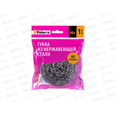 Губка PATERRA нерж Спираль 406-147  *100