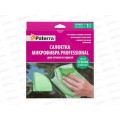 Салфетка PATERRA микроф д/стекол и зеркал 35*35см 406-011 *50