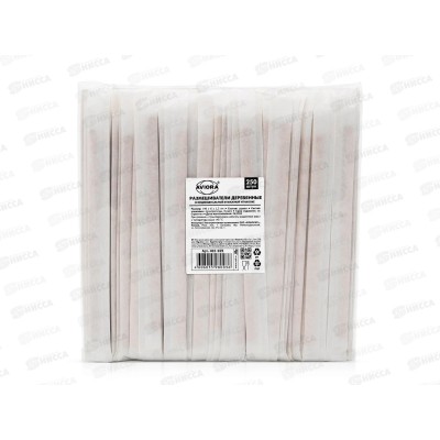 Размешиватели деревянные AVIORA 140мм в инд.уп 250шт 401-925