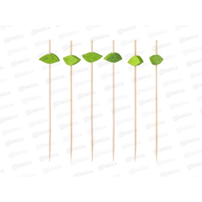 Пики бамбук AVIORA Листок 120мм 100шт пак 491-086   *50