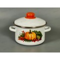Кастрюля 2,0л эмал.с рис. 01-1610/4 Тыква  *8