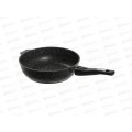 Сотейник АП ГРАНИТ black 24см со съемной руч без крышки 0243802