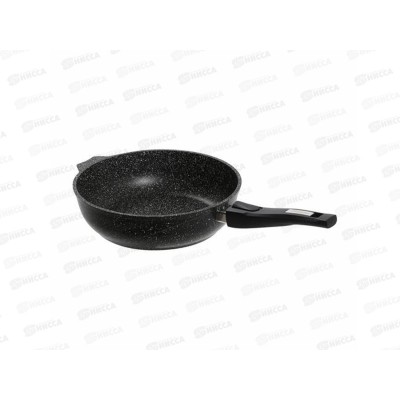 Сотейник АП ГРАНИТ Black 26см со съемной руч без крышки 0263802