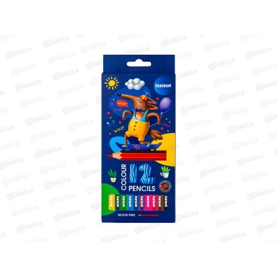 Карандаши 12цв CENTRUM Классный пес, длин 177 мм., пл., 80800*12/144