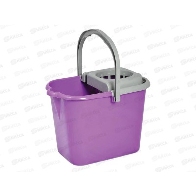 Ведро 10л с отжимом прямоугольное с носиком Фиолетовое МП *9