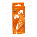 Наушники вакуумные AUX разъём с МК 1.2м Borodone BM59 White