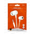 Наушники вакуумные AUX разъём с МК 1.2м Borodone BM77 White