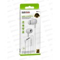 Наушники вакуумные AUX разъём с МК 1.2м Borodone BM84 White