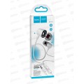 Наушники вакуумные AUX разъём с МК 1.2м, Hoco M107 White
