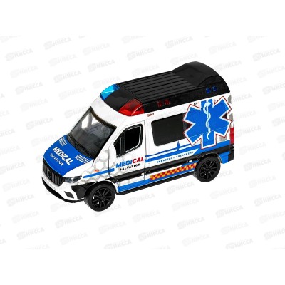 Машинка металл. &quotСкорая помощь&quot 3148307, 2 цвета, в коробке 15,5*7*13