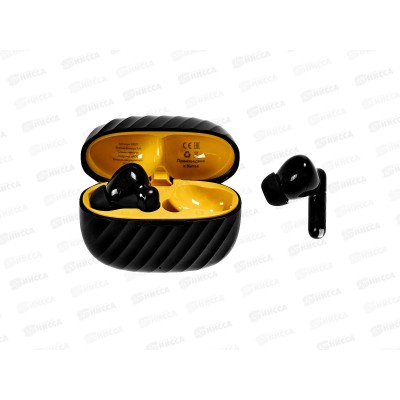 Наушники беспроводные вакуумные More choice БB37 TWS Black Yellow