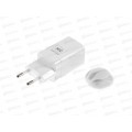 З/у сетевое 1USB +1Type-C PD20W-QC3.0 б/з More choice NC85, белый
