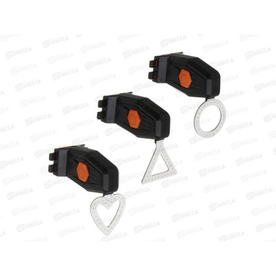 Фонарь велосипедный BY SPORT, USB, 5 режимов, 3диз., 195-143 г