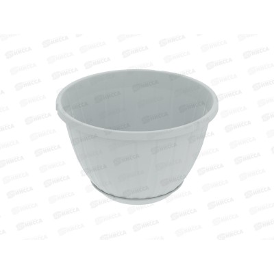 Кашпо &quotНео&quot 6л серый D-27см, H-17см, АП 1287  *40