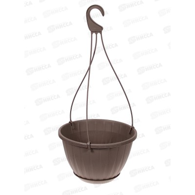 Кашпо "Нео" подвесное 6л (ежевика) D-27см, H-17см, АП 1303 *40 Кашпо "Нео" подвесное 6л (ежевика) D-27см, H-17см, АП 1303 *40