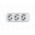 Колодка IN HOME УЗ-3-GRAND 5130 3х-местная с заземлением Колодка IN HOME УЗ-3-GRAND 5130 3х-местная с заземлением