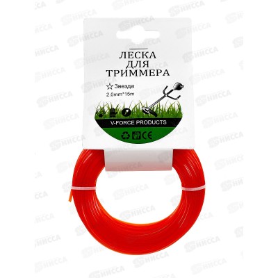 Леска для триммера, звезда 2,0 мм * 15м, AL-25968 *280 Леска для триммера, звезда 2,0 мм * 15м, AL-25968 *280