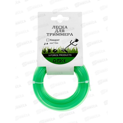 Леска для триммера, квадрат 2,0 мм * 15м, AL-25969 *280