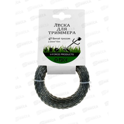 Леска для триммера &quotВитой (плетёнка) с сердечником&quot 2,0мм*15м, AL-25974 *280