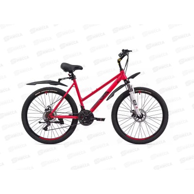 Велосипед 26&quot 21ск RUSH LADY 515 DISC ST красный рама 17&quot, 388099