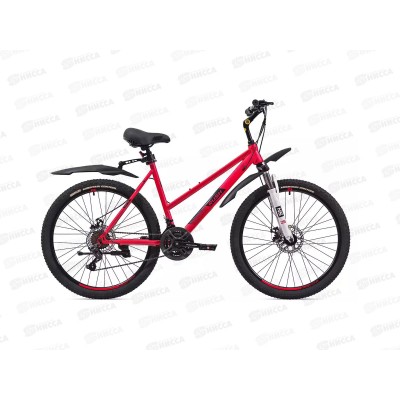 Велосипед 26&quot 21ск RUSH LADY 515 DISC ST красный рама 19&quot, 388102