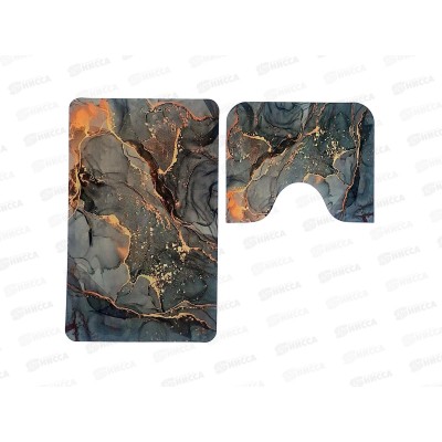 Набор ковриков д/ванной и туалета 50*80/50*40см CR-01d 125487