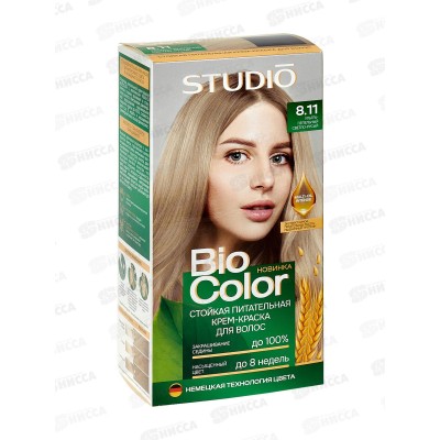 BIOCOLOR к/краска 8,11 Ультра-пепельный светло-русый *12 BIOCOLOR к/краска 8,11 Ультра-пепельный светло-русый *12