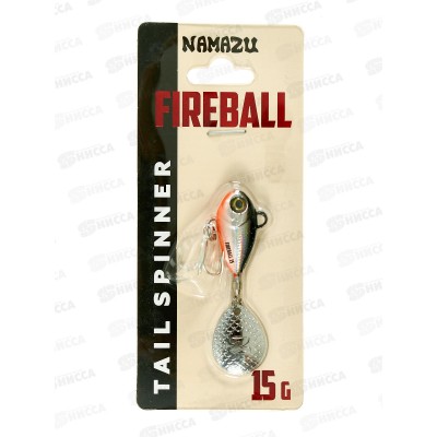 Тейл-спиннер Namazu Fireball, 15г, тонущий, цвет №02-Roach, 14-02С