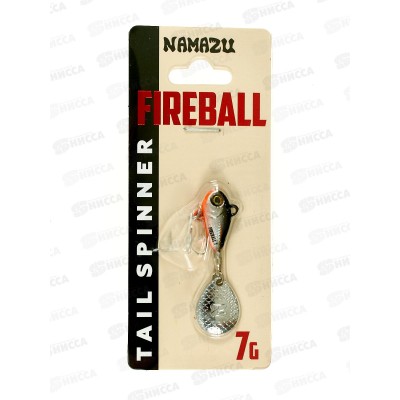 Тейл-спиннер Namazu Fireball, 7г, тонущий, цвет №02-Roach, 07-02С Тейл-спиннер Namazu Fireball, 7г, тонущий, цвет №02-Roach, 07-02С