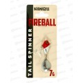 Тейл-спиннер Namazu Fireball,  7г, тонущий, цвет №04-Red Head, 07-04С