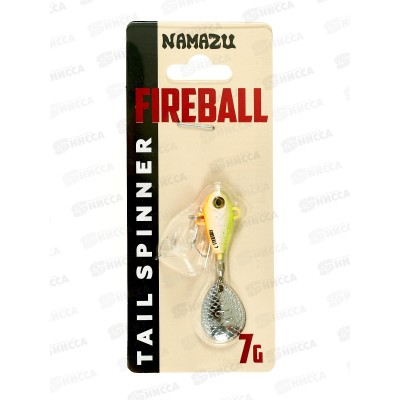 Тейл-спиннер Namazu Fireball, 7г, тонущий, цвет №05-Chart Pearl Тейл-спиннер Namazu Fireball, 7г, тонущий, цвет №05-Chart Pearl