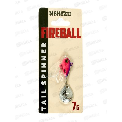 Тейл-спиннер Namazu Fireball, 7г, тонущий, цвет №08-Purple Dragon Тейл-спиннер Namazu Fireball, 7г, тонущий, цвет №08-Purple Dragon