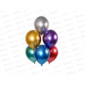 Шары 12" "Хром" металл, набор 5шт, микс 4986590 Шары 12" "Хром" металл, набор 5шт, микс 4986590
