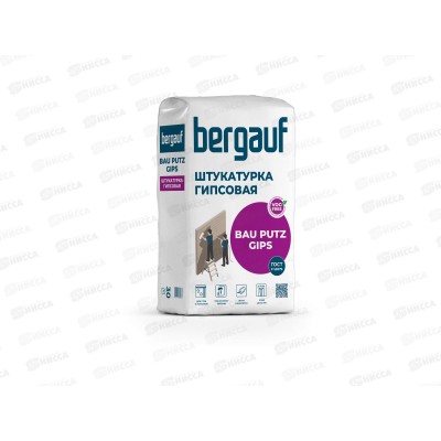Штукатурка гипсовая Bergauf BAU PUTZ GIPS мешок 30кг (слой нанесения 5-30мм) *49