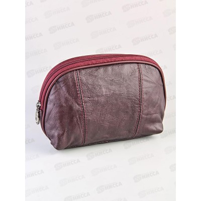 Косметичка Barez R-003 "202#" нат кожа, бордовый 46г Косметичка Barez R-003 "202#" нат кожа, бордовый 46г