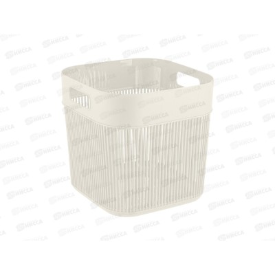 Корзина 19л Keeplex Дождь с ручками, белое облако, KL141811048